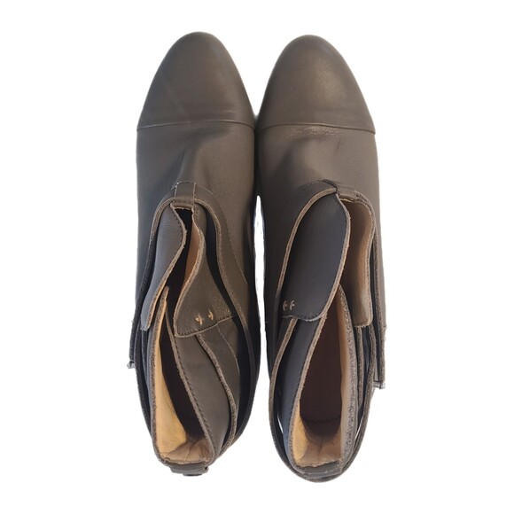 Rag & Bone "Harrow" Gray Leather & Block Heel Ankle Boots, Size EU 39.5/US 9 - Picture 8 of 9